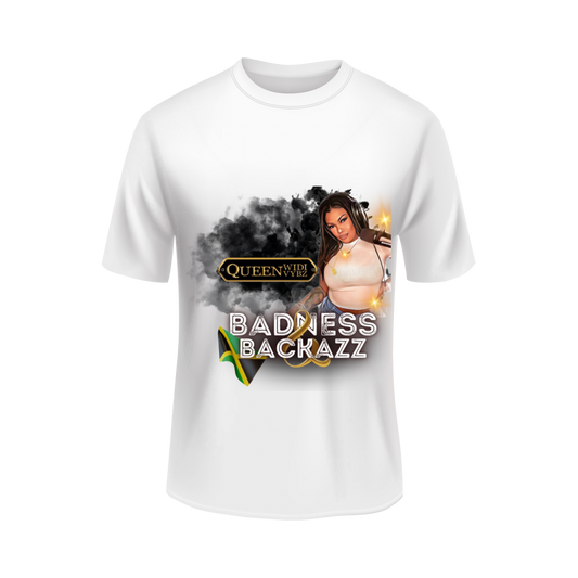 Unisex Badness & Backazz T-shirt - White
