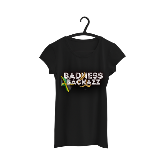Women's Badness & Backazz LOGO T-shirt - Black
